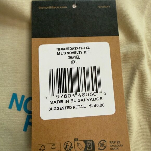 The North Face Gravel Long Sleeve Tee - Size XXL - Picture 8 of 10